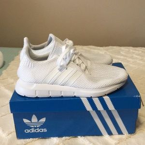 NEW NEVER WORN white Adidas